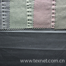 常州喜莱维纺织科技有限公司-全棉乱纹正面珠光皮膜 风衣外套面料